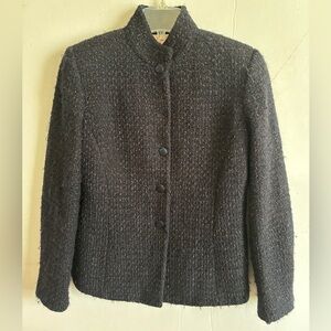 Armani Collezioni Sz 8 Purple Tweed Blazer